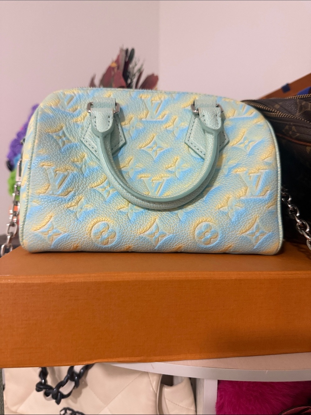 Louis Vuitton Mini Bag in Blue and Yellow